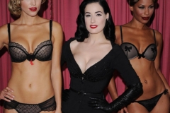 ... sondern vielmehr aufgrund der Tatsache, dass sich Dita von Teese im kleinen Schwarzen und damit recht züchtig zeigte.
