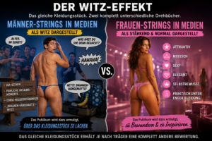 Warum die Vorstellung, dass Männer keine Tangas tragen? Teil 2 – Der komödiantische Effekt